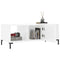 vidaXL Coffee Table High Gloss White 102x50x40 cm Engineered Wood