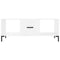 vidaXL Coffee Table High Gloss White 102x50x40 cm Engineered Wood