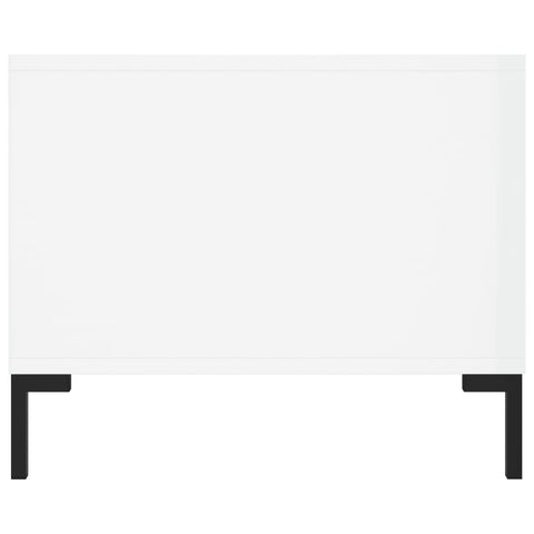 vidaXL Coffee Table High Gloss White 102x50x40 cm Engineered Wood