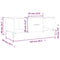 vidaXL Coffee Table Sonoma Oak 102x50x40 cm Engineered Wood