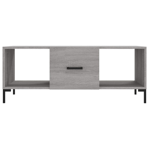 vidaXL Coffee Table Grey Sonoma 102x50x40 cm Engineered Wood