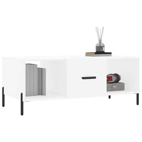 vidaXL Coffee Table White 102x50x40 cm Engineered Wood
