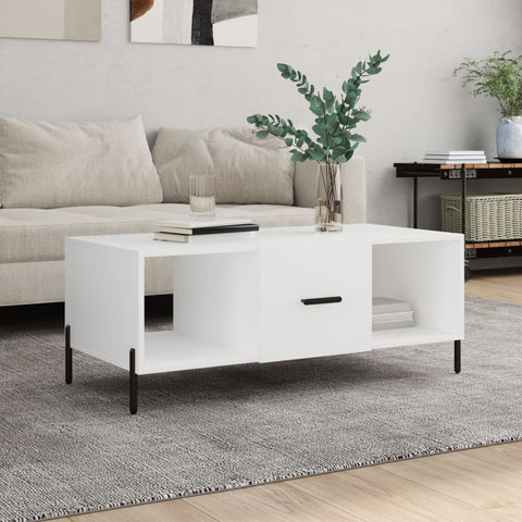 vidaXL Coffee Table White 102x50x40 cm Engineered Wood