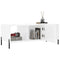 vidaXL Coffee Table High Gloss White 102x50x40 cm Engineered Wood