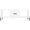 vidaXL Coffee Table High Gloss White 102x50x40 cm Engineered Wood