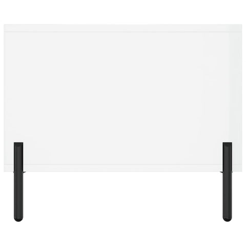 vidaXL Coffee Table High Gloss White 102x50x40 cm Engineered Wood