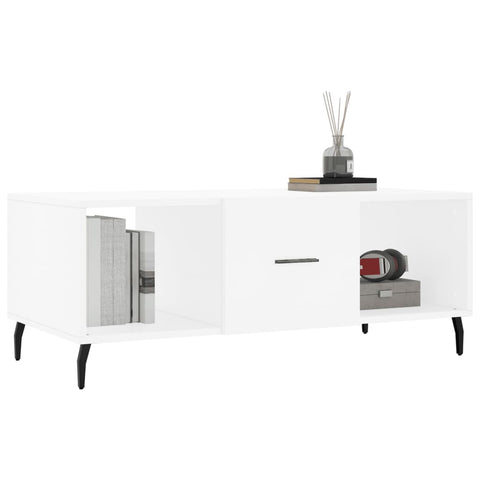 vidaXL Coffee Table White 102x50x40 cm Engineered Wood