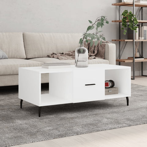 vidaXL Coffee Table White 102x50x40 cm Engineered Wood