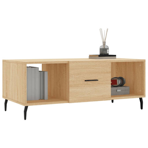 vidaXL Coffee Table Sonoma Oak 102x50x40 cm Engineered Wood