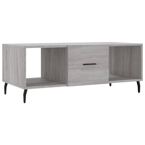 vidaXL Coffee Table Grey Sonoma 102x50x40 cm Engineered Wood