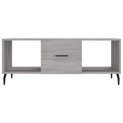 vidaXL Coffee Table Grey Sonoma 102x50x40 cm Engineered Wood