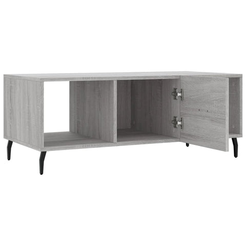 vidaXL Coffee Table Grey Sonoma 102x50x40 cm Engineered Wood