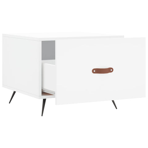 vidaXL Coffee Table White 50x50x40 cm Engineered Wood