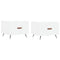 vidaXL Coffee Tables 2 pcs White 50x50x40 cm Engineered Wood