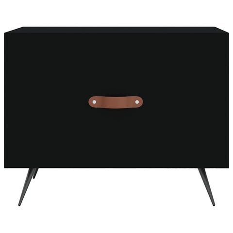 vidaXL Coffee Table Black 50x50x40 cm Engineered Wood