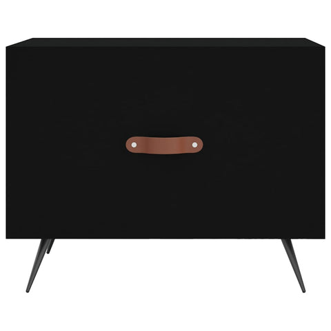 vidaXL Coffee Tables 2 pcs Black 50x50x40 cm Engineered Wood