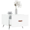 vidaXL Coffee Table High Gloss White 50x50x40 cm Engineered Wood