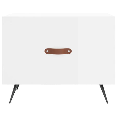 vidaXL Coffee Table High Gloss White 50x50x40 cm Engineered Wood