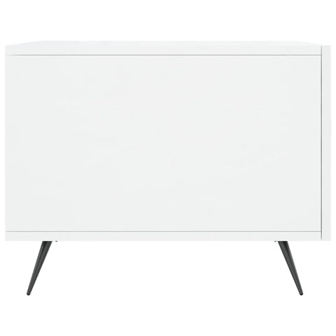 vidaXL Coffee Table High Gloss White 50x50x40 cm Engineered Wood