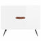 vidaXL Coffee Tables 2pcs High Gloss White 50x50x40 cm Engineered Wood