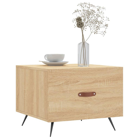 vidaXL Coffee Table Sonoma Oak 50x50x40 cm Engineered Wood