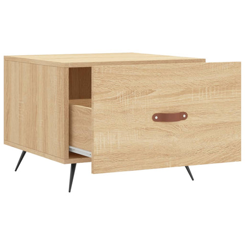 vidaXL Coffee Table Sonoma Oak 50x50x40 cm Engineered Wood