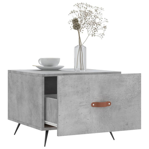vidaXL Coffee Tables 2 pcs Concrete Grey 50x50x40 cm Engineered Wood
