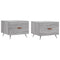vidaXL Coffee Tables 2 pcs Grey Sonoma 50x50x40 cm Engineered Wood
