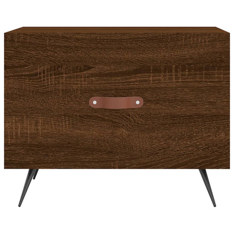 vidaXL Coffee Table Brown Oak 50x50x40 cm Engineered Wood