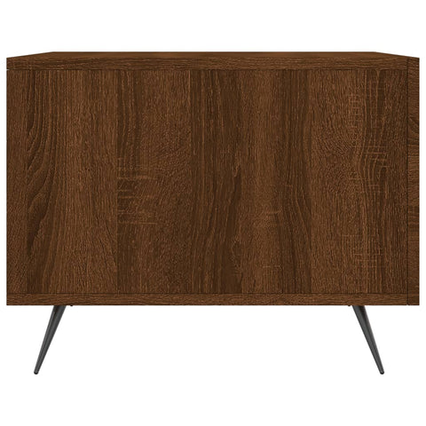 vidaXL Coffee Table Brown Oak 50x50x40 cm Engineered Wood