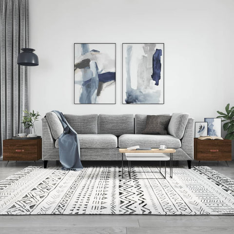 vidaXL Coffee Tables 2 pcs Brown Oak 50x50x40 cm Engineered Wood