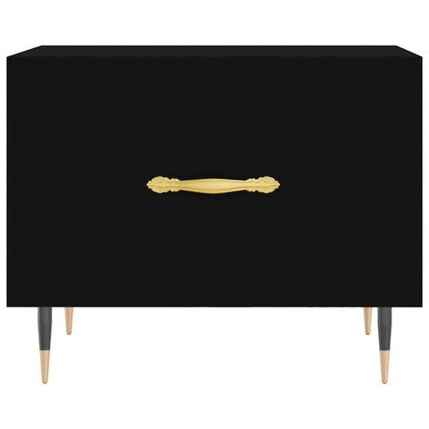 vidaXL Coffee Table Black 50x50x40 cm Engineered Wood