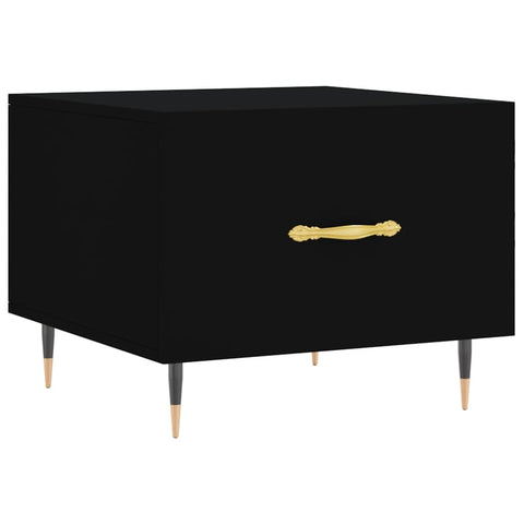 vidaXL Coffee Tables 2 pcs Black 50x50x40 cm Engineered Wood