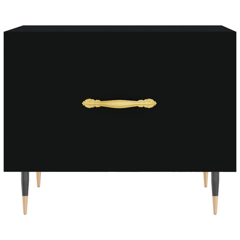 vidaXL Coffee Tables 2 pcs Black 50x50x40 cm Engineered Wood