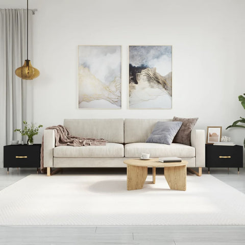vidaXL Coffee Tables 2 pcs Black 50x50x40 cm Engineered Wood