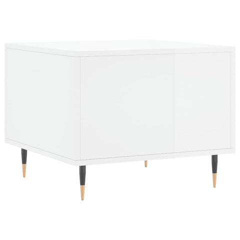 vidaXL Coffee Table High Gloss White 50x50x40 cm Engineered Wood
