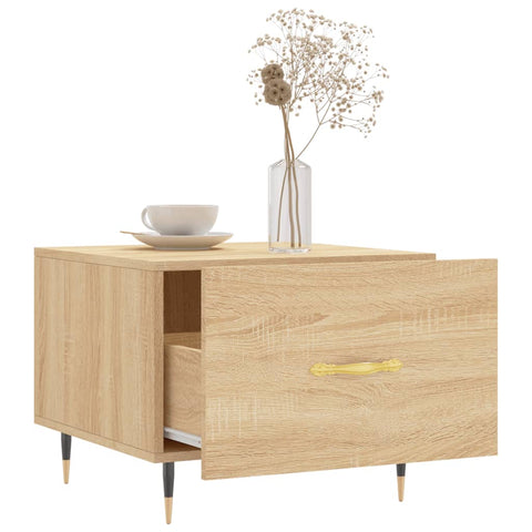 vidaXL Coffee Table Sonoma Oak 50x50x40 cm Engineered Wood