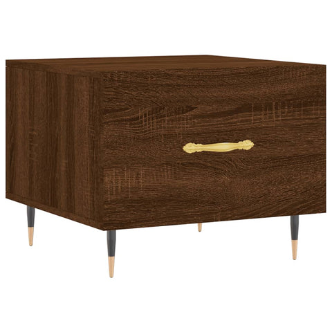 vidaXL Coffee Table Brown Oak 50x50x40 cm Engineered Wood
