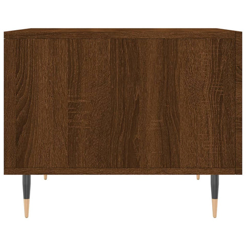 vidaXL Coffee Table Brown Oak 50x50x40 cm Engineered Wood