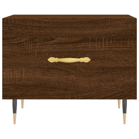 vidaXL Coffee Tables 2 pcs Brown Oak 50x50x40 cm Engineered Wood