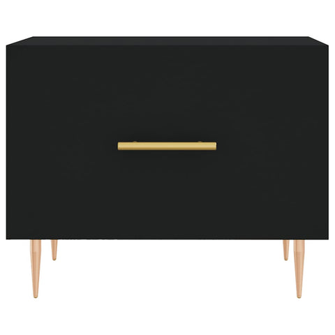 vidaXL Coffee Tables 2 pcs Black 50x50x40 cm Engineered Wood