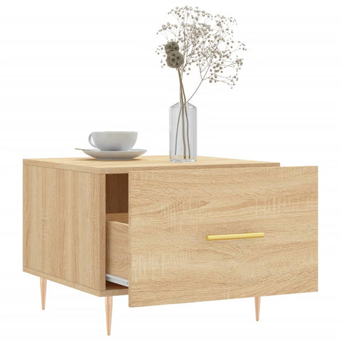 vidaXL Coffee Table Sonoma Oak 50x50x40 cm Engineered Wood
