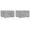 vidaXL Coffee Tables 2 pcs Concrete Grey 50x50x40 cm Engineered Wood