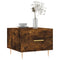 vidaXL Coffee Table Smoked Oak 50x50x40 cm Engineered Wood