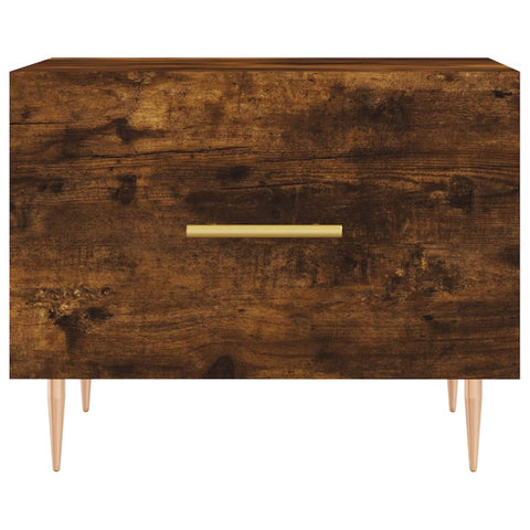 vidaXL Coffee Table Smoked Oak 50x50x40 cm Engineered Wood
