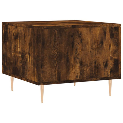 vidaXL Coffee Table Smoked Oak 50x50x40 cm Engineered Wood