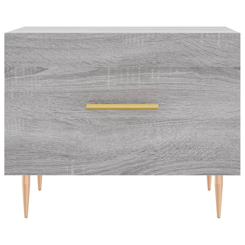 vidaXL Coffee Table Grey Sonoma 50x50x40 cm Engineered Wood