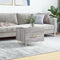 vidaXL Coffee Table Grey Sonoma 50x50x40 cm Engineered Wood