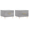 vidaXL Coffee Tables 2 pcs Grey Sonoma 50x50x40 cm Engineered Wood