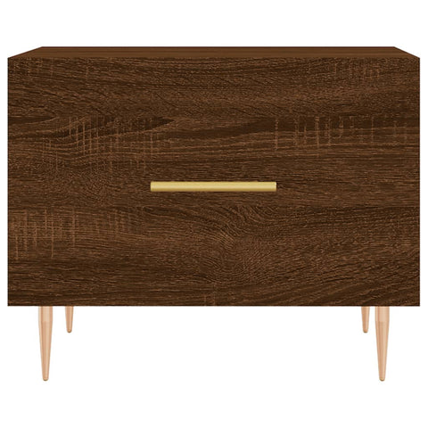 vidaXL Coffee Table Brown Oak 50x50x40 cm Engineered Wood
